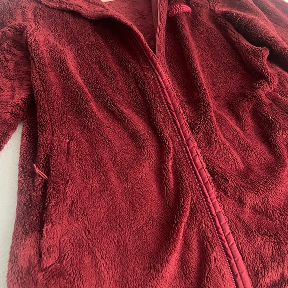The North Face Women's Plush Red Teddy Jacket - Picture 4 of 6